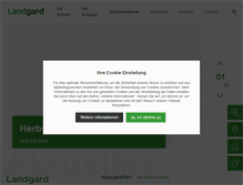 Tablet Screenshot of landgard.de